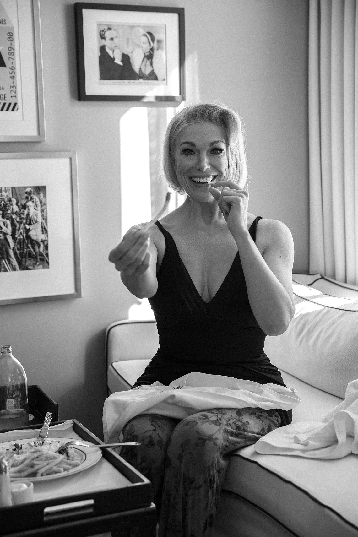 Behind the Scenes : Hannah Waddingham for the 81st Golden Globes.